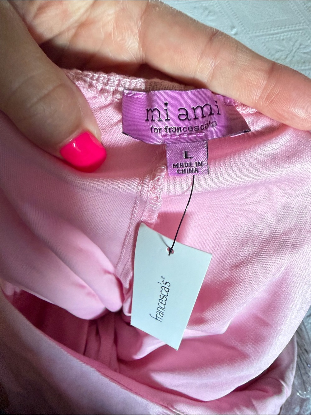 Francesca's Collections Light Pink Mini Romper Dress - Picture 7 of 8
